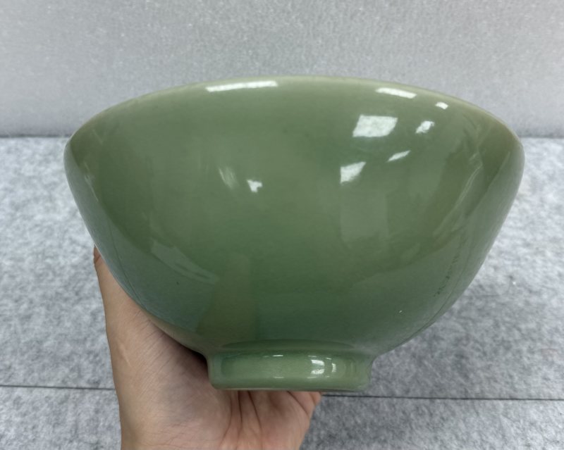 明早期龍泉翠青釉碗 - 图4