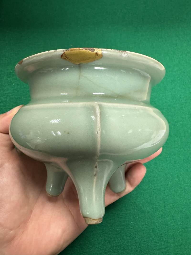 龍泉窯粉青釉鬲式爐 - 图13