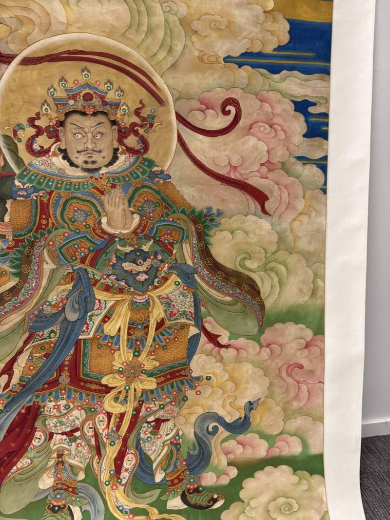 清 多聞天王畫像 - 图9