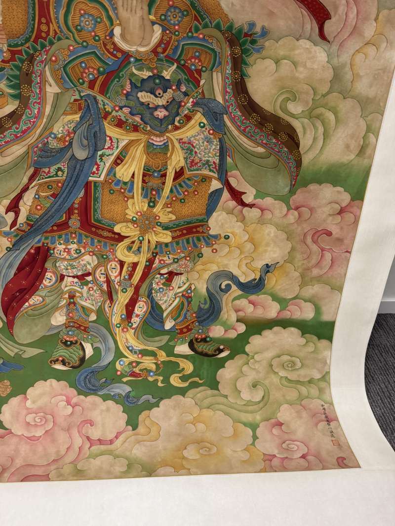 清 多聞天王畫像 - 图10