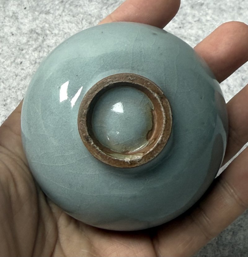 金 鈞窯天青釉盞 - 图6