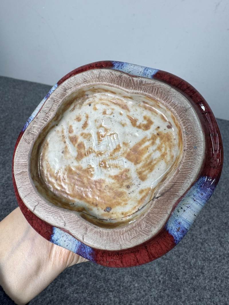 清乾隆 窯變釉花觚 - 图7