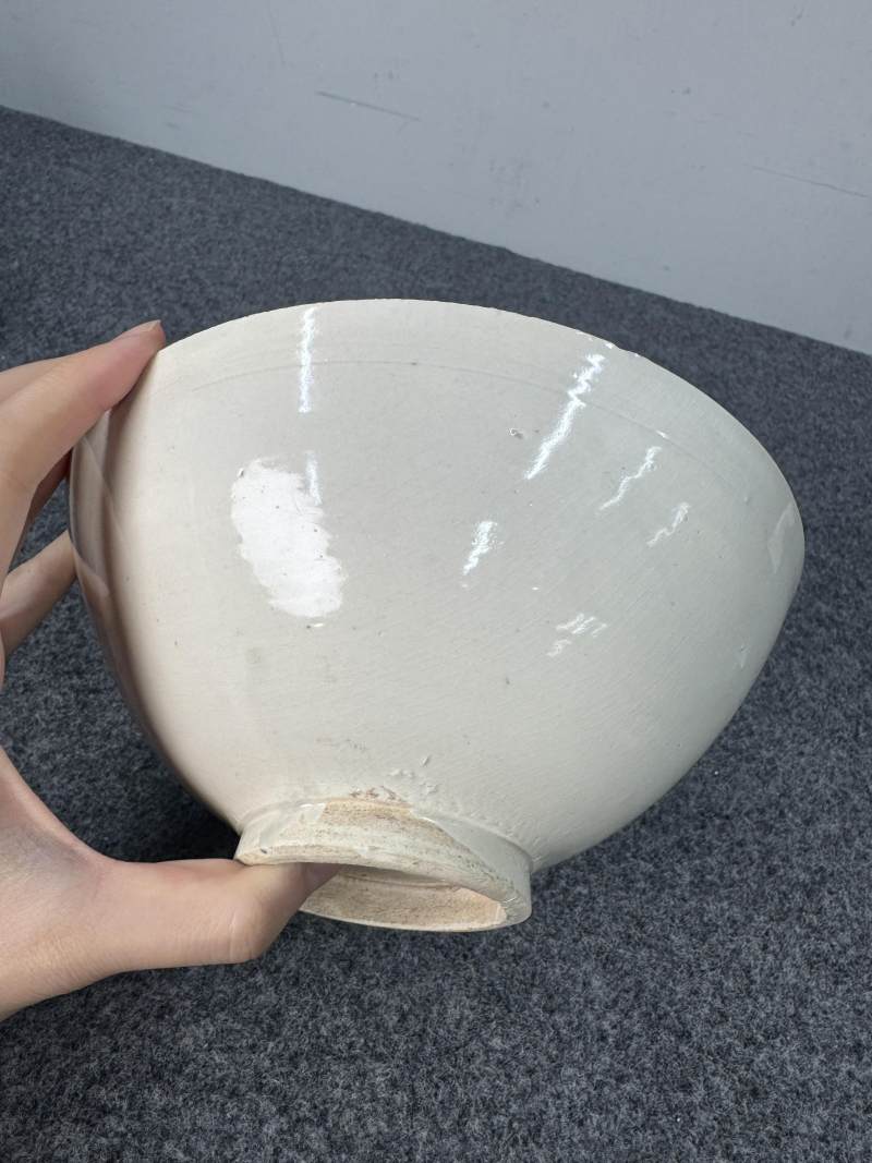 定窯白釉模印花卉人物碗 - 图9