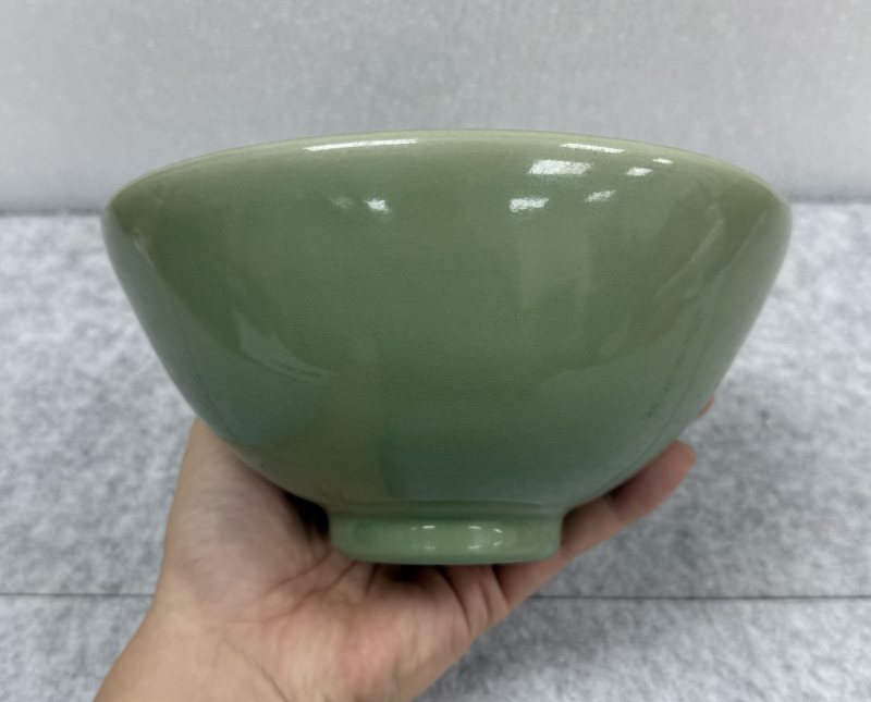 明早期龍泉翠青釉碗 - 图5