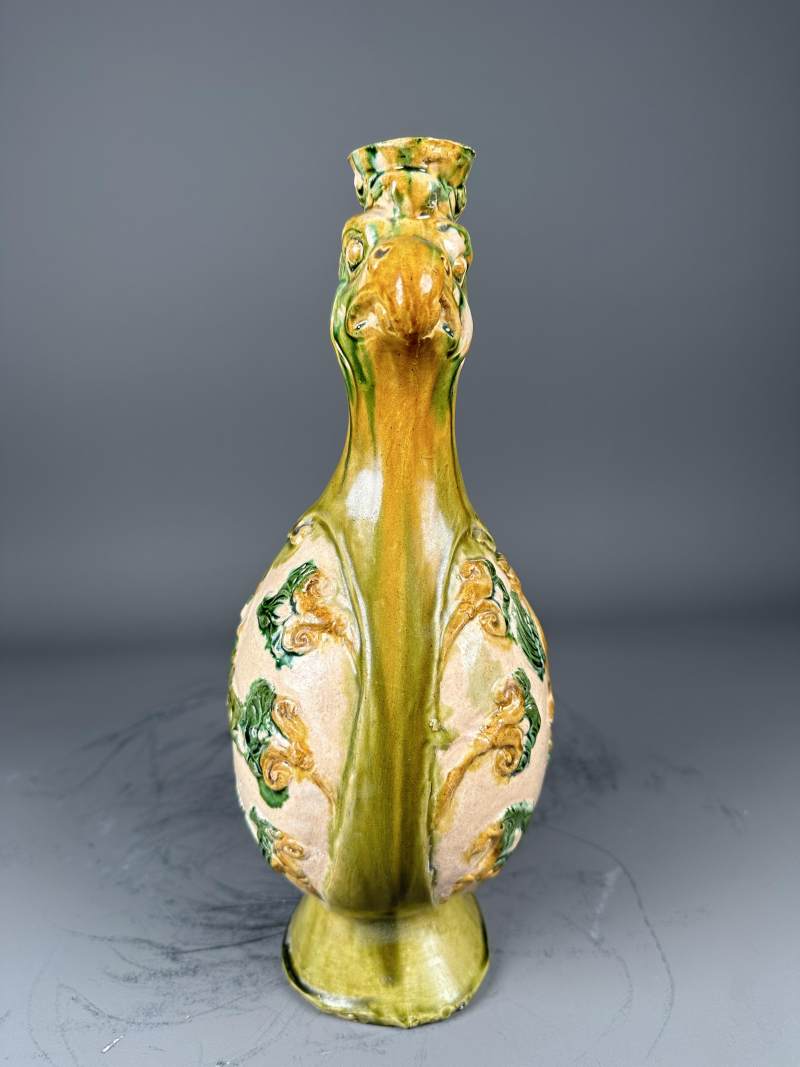 三彩鳳首壺 - 图5