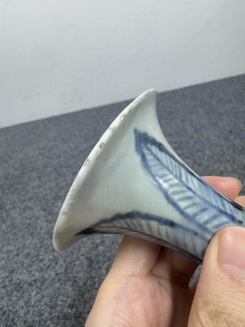 元 青花海水飛馬蕉葉紋玉壺春瓶 - 图10