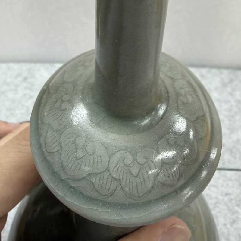 十二世紀高麗青瓷刻龍紋淨瓶 - 图10