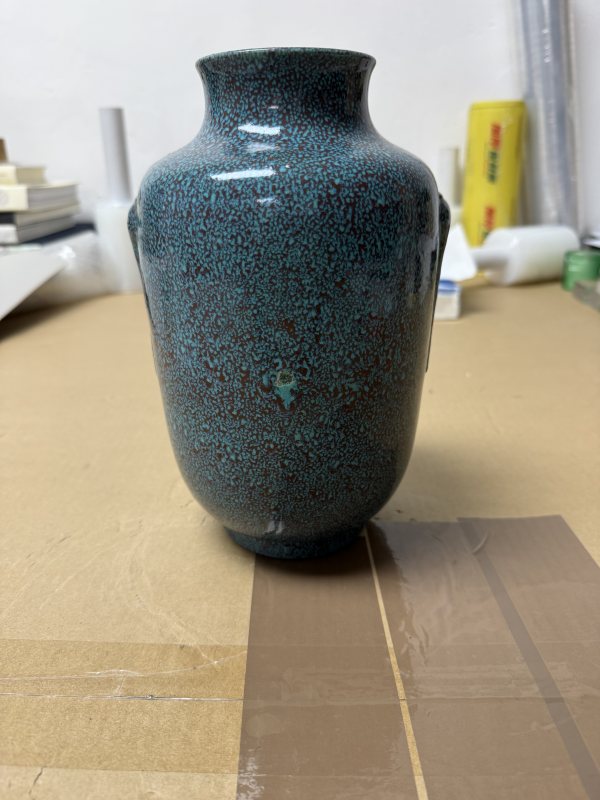 清乾隆爐鈞釉燈籠瓶 - 图4