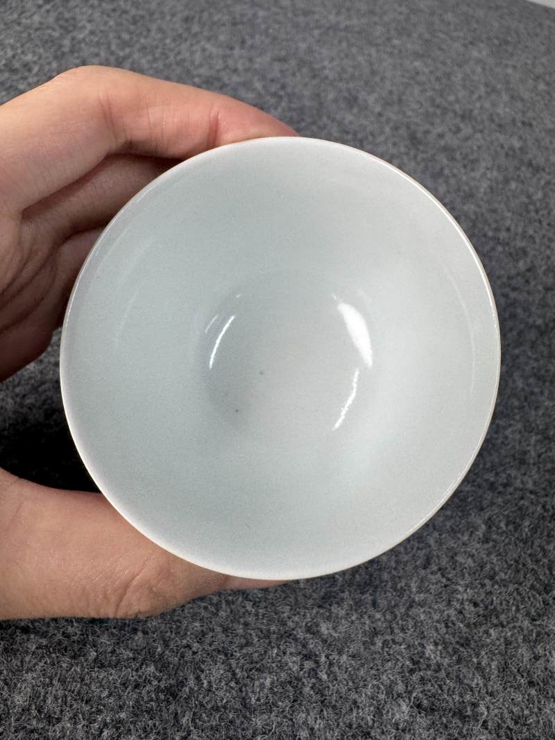 清雍正 鬥彩團菊紋杯 - 图11