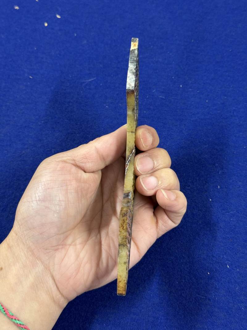 黃玉受沁出脊璜一對 - 图16