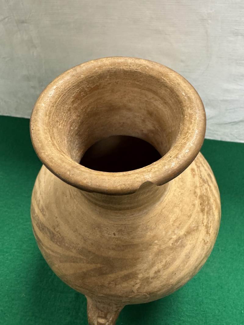 彩陶渦紋長頸雙繫罐 - 图7