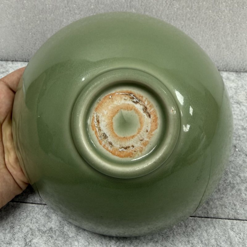 明早期龍泉翠青釉碗 - 图7