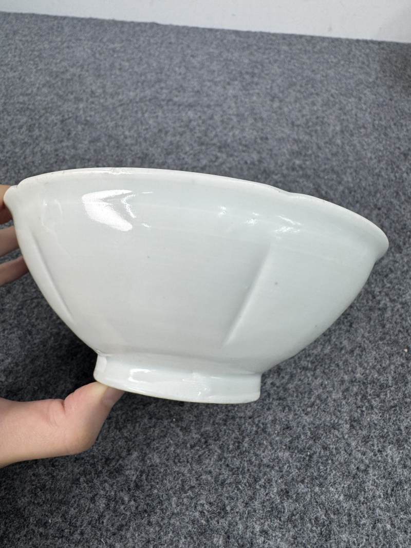 白釉葵口碗 - 图5