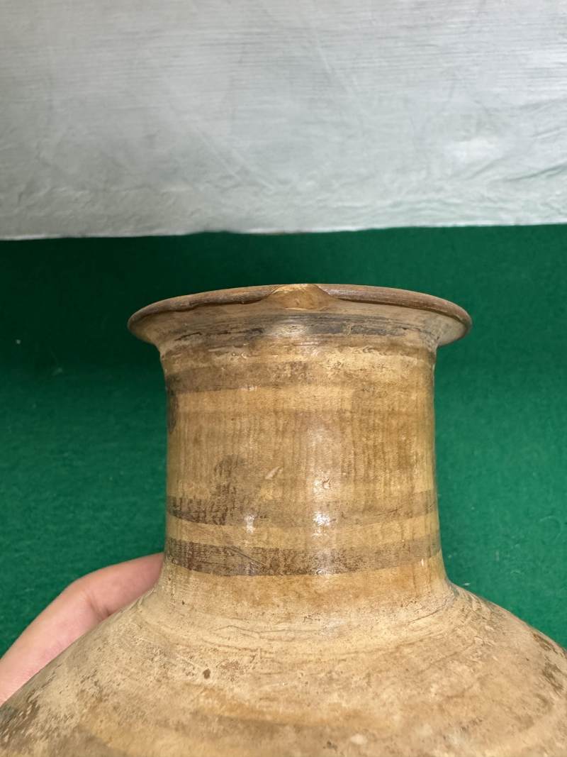 彩陶渦紋長頸雙繫罐 - 图8