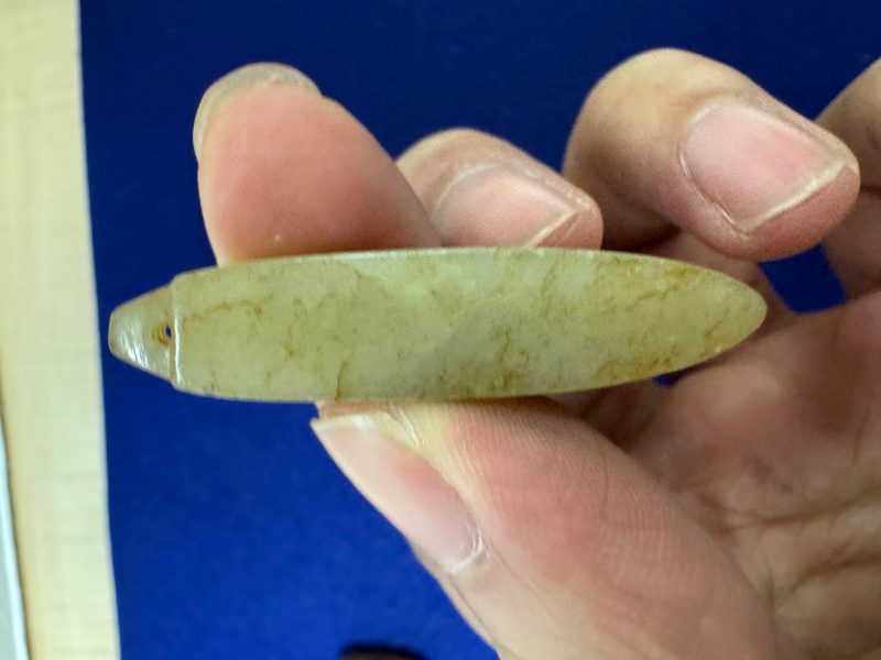 玉錐形佩和玉獸墜各一件 - 图5