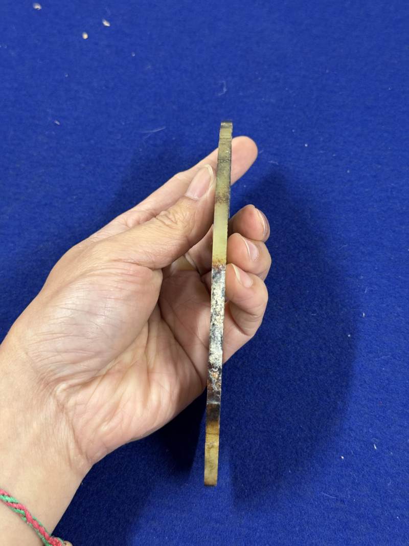 黃玉受沁出脊璜一對 - 图18