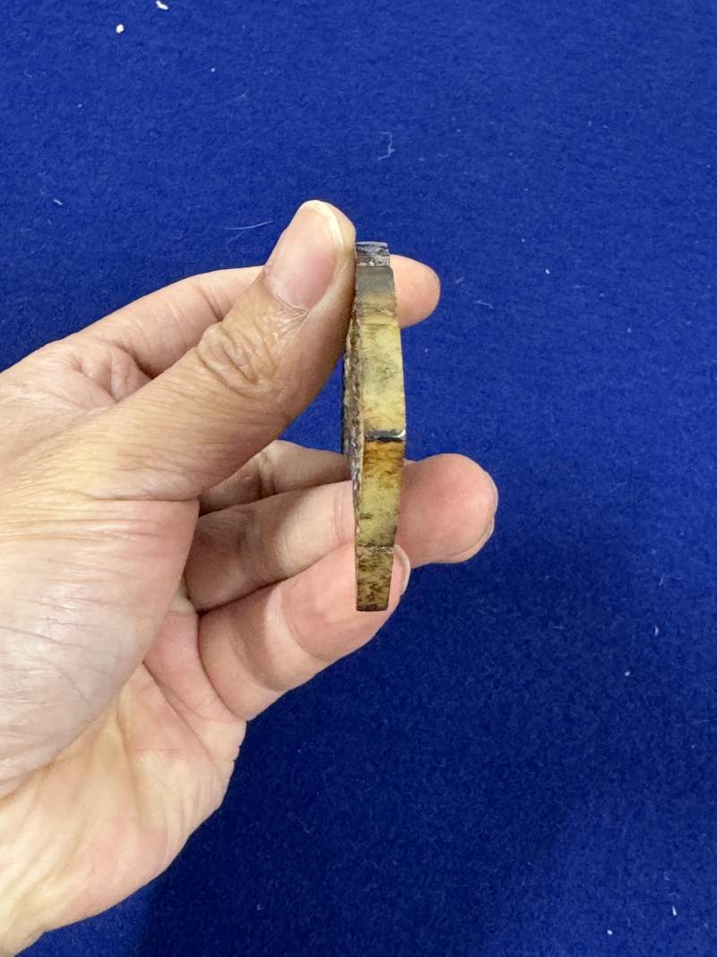 黃玉受沁出脊璜一對 - 图20
