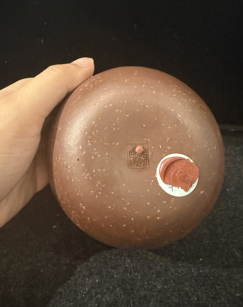 清 “陳鳴遠”製博浪錘紫砂壺 - 图11