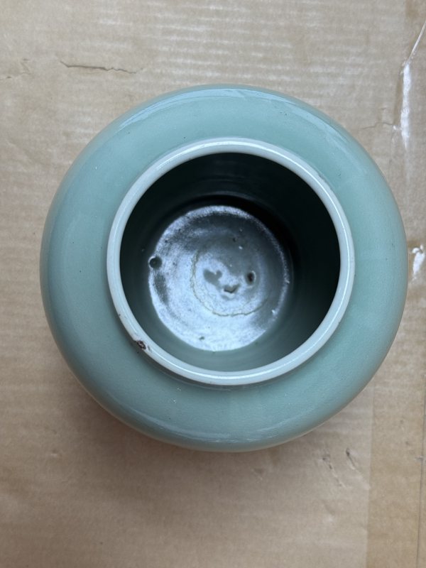清康熙冬青釉月牙罐 - 图6
