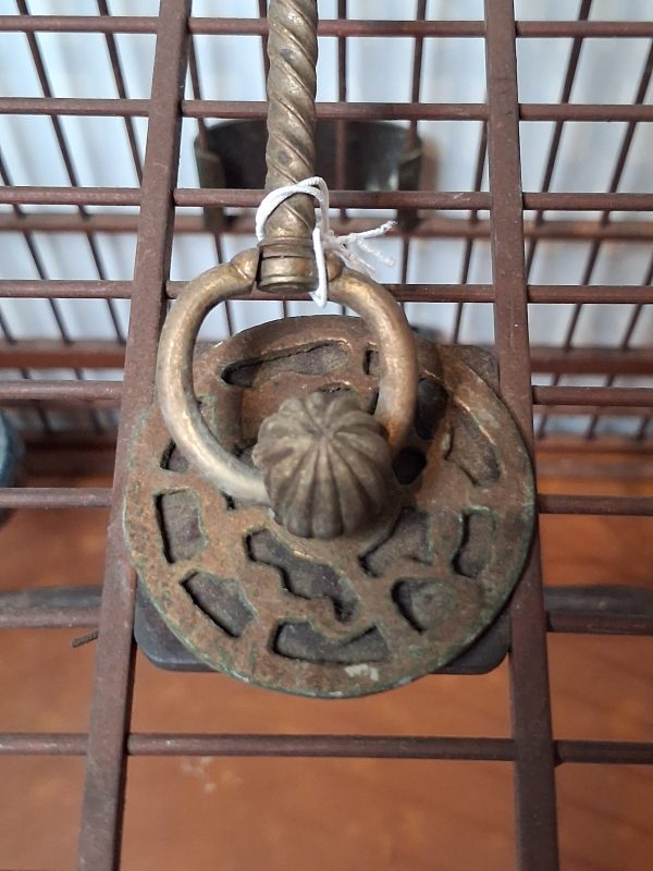 清 鳥籠附鐵癡款門花 - 图7