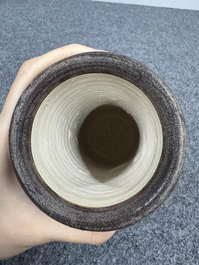 吉州窯鳳鳥海浪紋香筒 - 图6