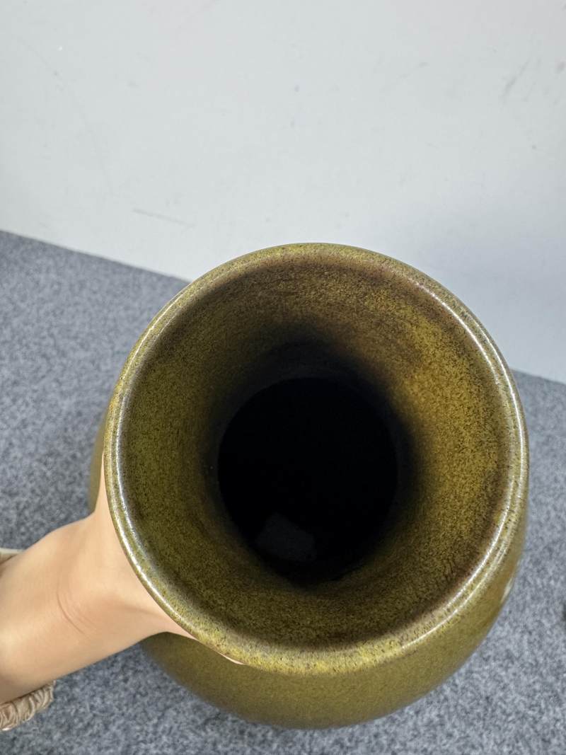 清道光 茶葉末釉荸薺瓶 - 图7