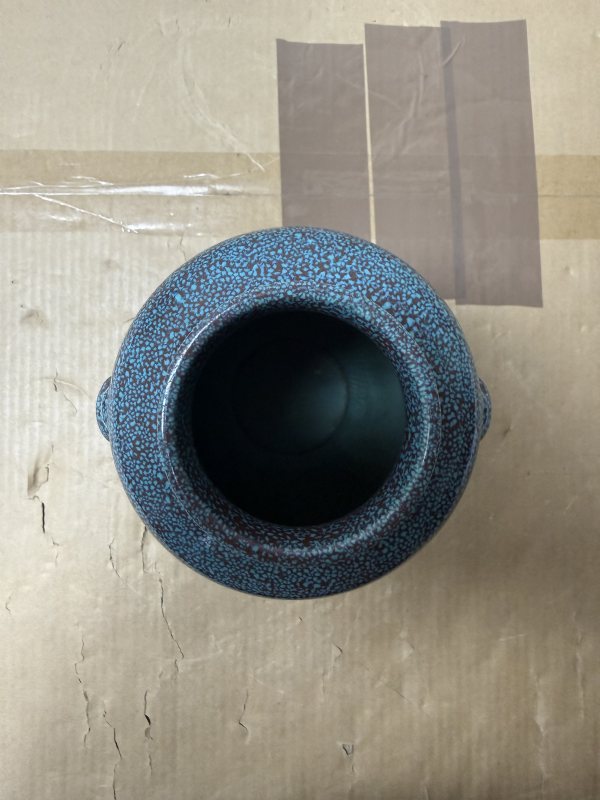 清乾隆爐鈞釉燈籠瓶 - 图7