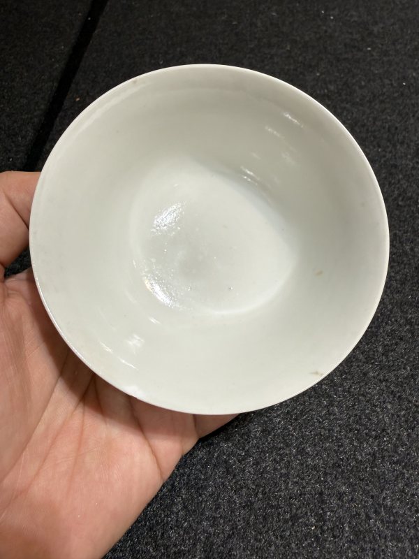 清道光 “月舫雅製”款粉彩蝴蝶紋蓋碗 - 图7