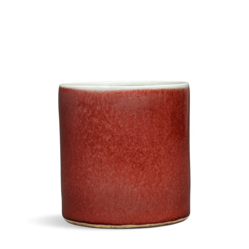 十九世紀 紅釉筆筒 | A COPPER-RED GLAZED BRUSHPOT, BITONG - 图4