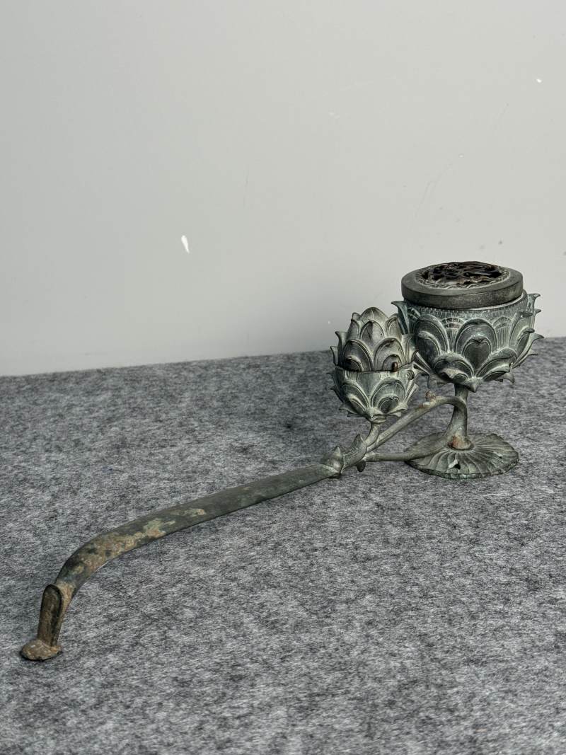 銅蓮花行爐 - 图2