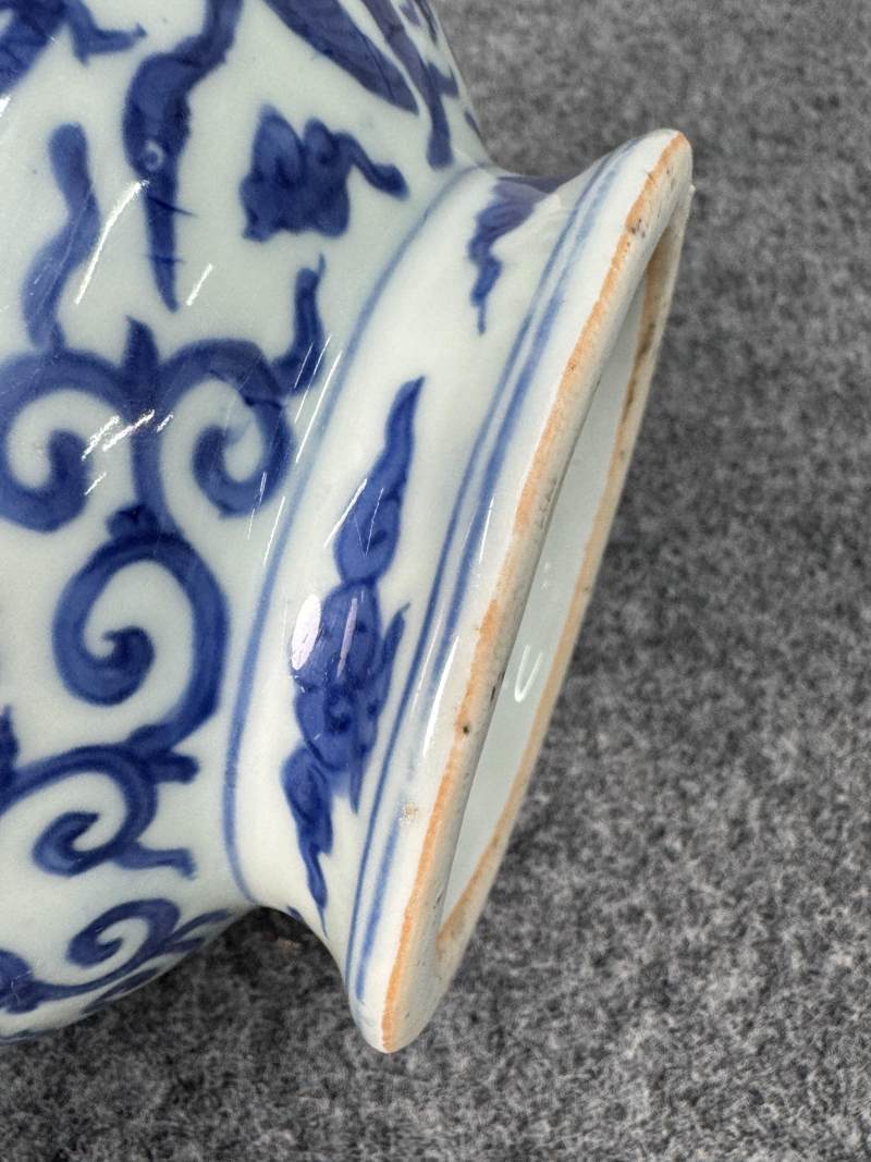 明萬曆 青花龍鳳仙鶴紋水丞 - 图17