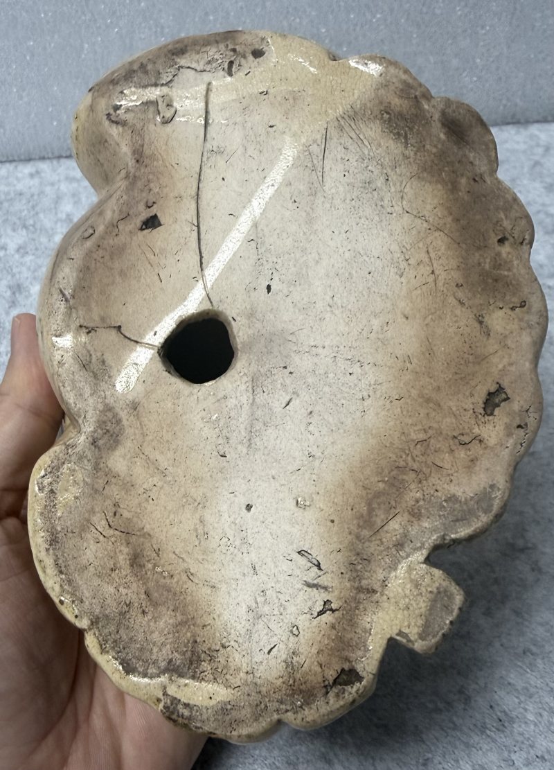 明 漳州窯米黃釉布袋和尚 - 图6