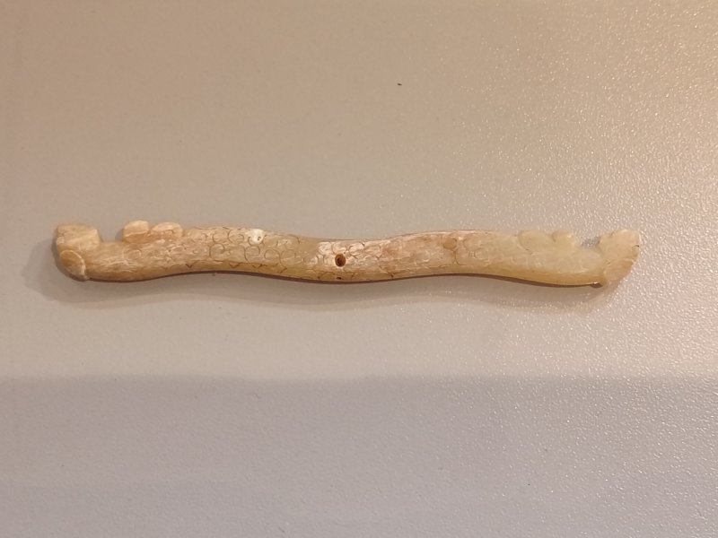 春秋  青白玉雙虎首珩 - 图4