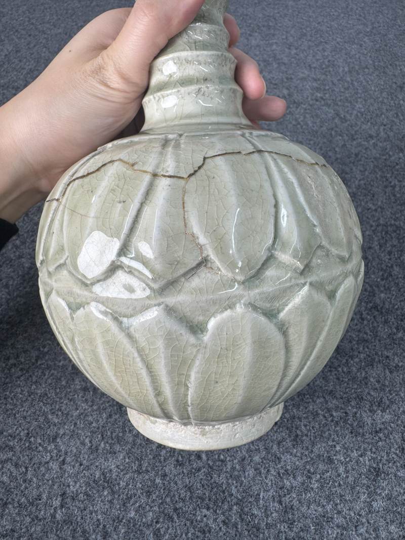 青白釉鳳首壺 - 图8
