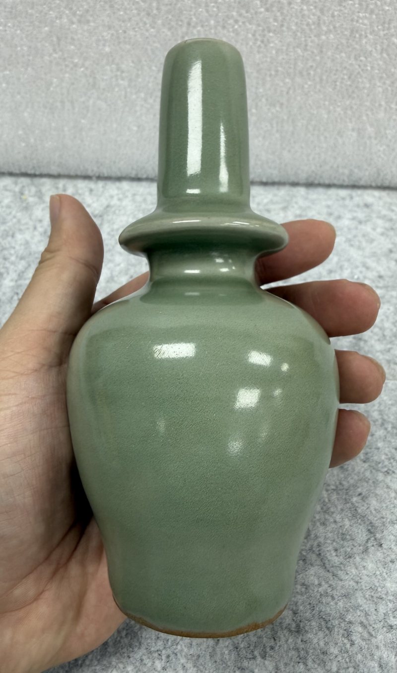 南宋龍泉青釉吉字瓶 - 图7