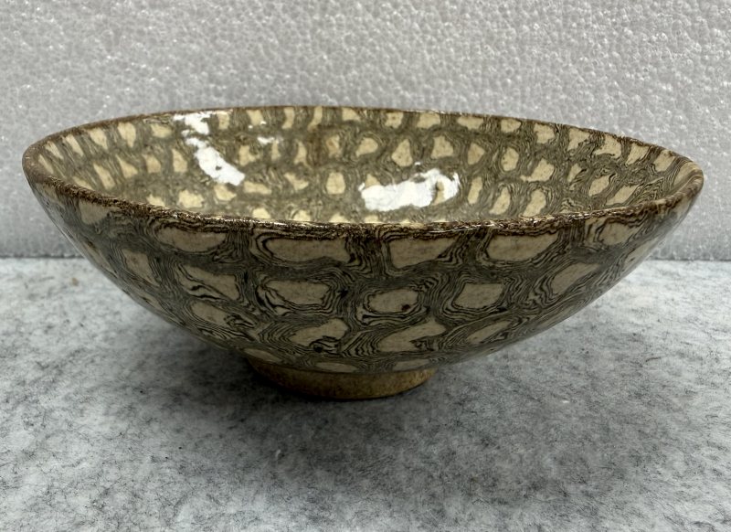 金 磁州窯系絞胎紋碗 - 图5