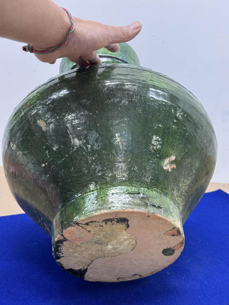 綠釉模印狩獵圖壺 - 图9