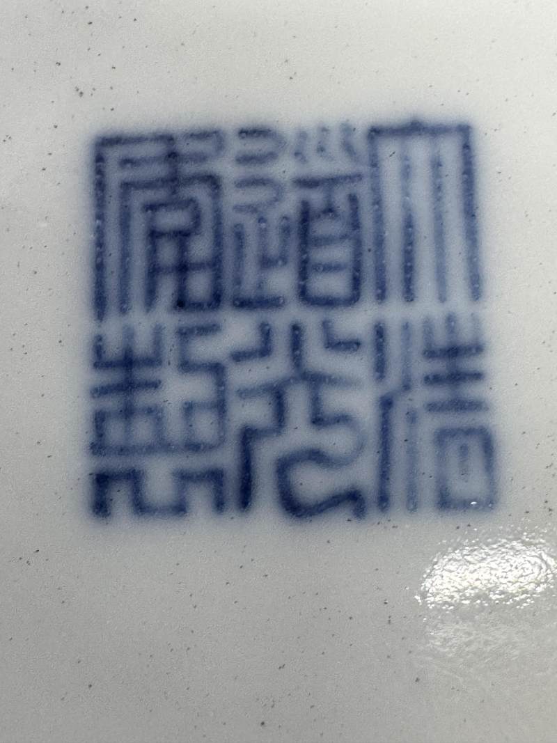 清道光 珊瑚紅留白花卉紋碗 - 图7