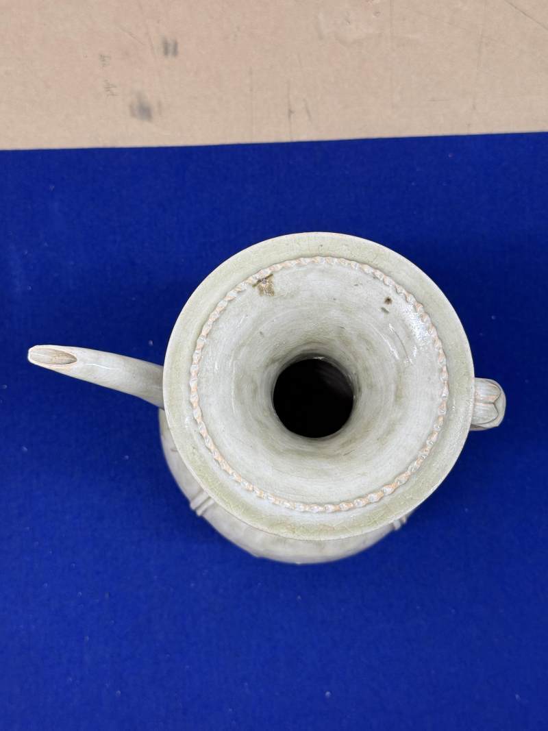 金村窯青釉陰刻水波紋執壺 - 图14