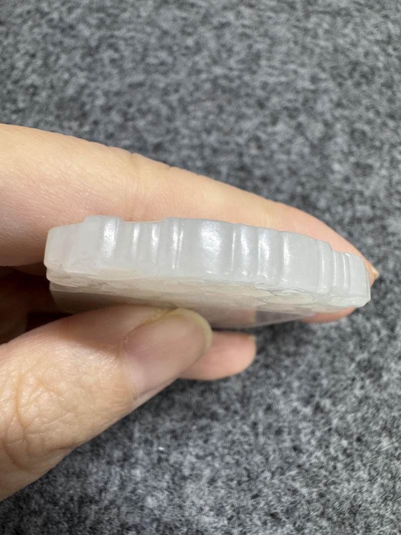 清 白玉「增華進爵」牌 - 图8