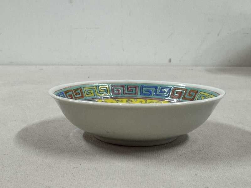 民國 黃地粉彩「萬壽無疆」餐具一套 - 图40
