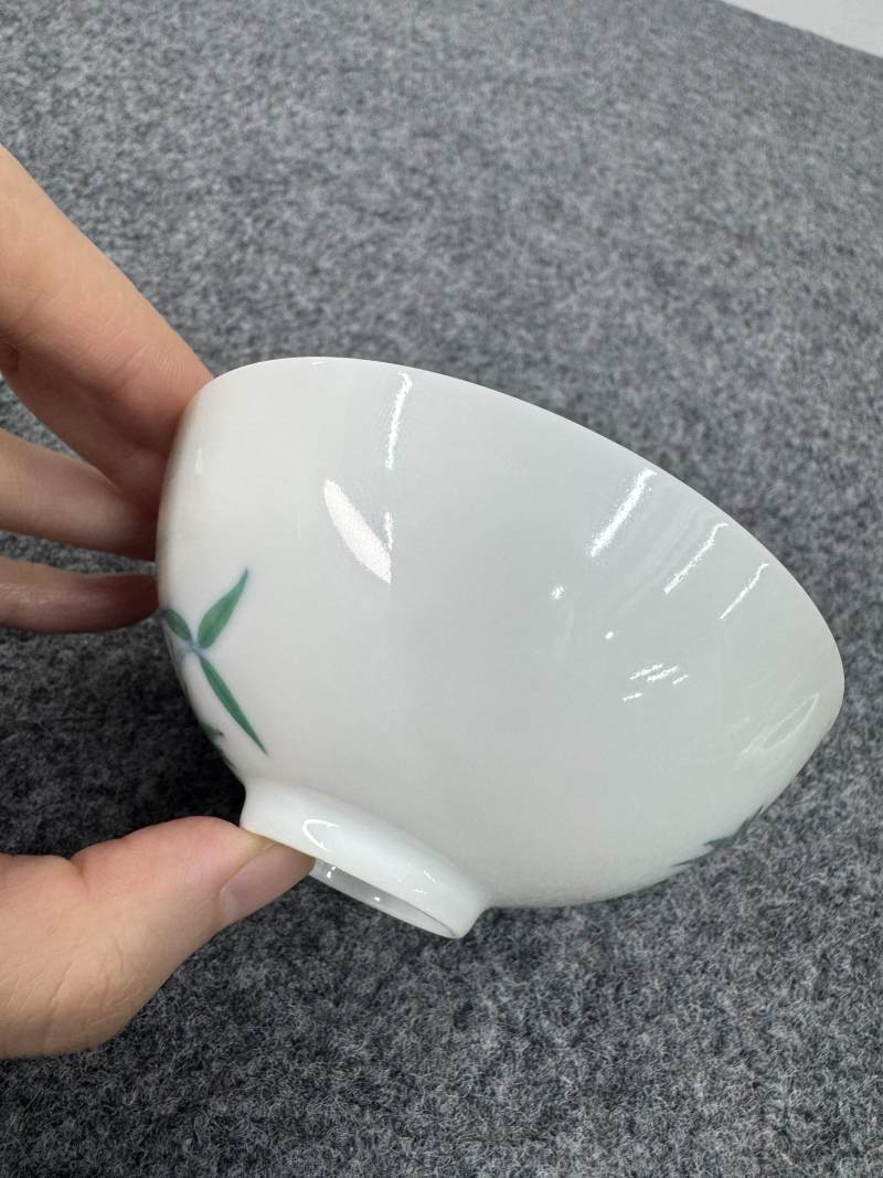 清雍正 鬥彩竹紋碗 - 图5