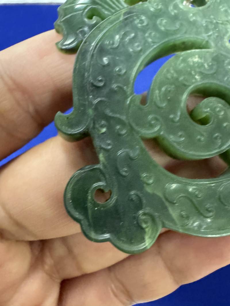 十八世紀 碧玉螭龍佩 - 图5