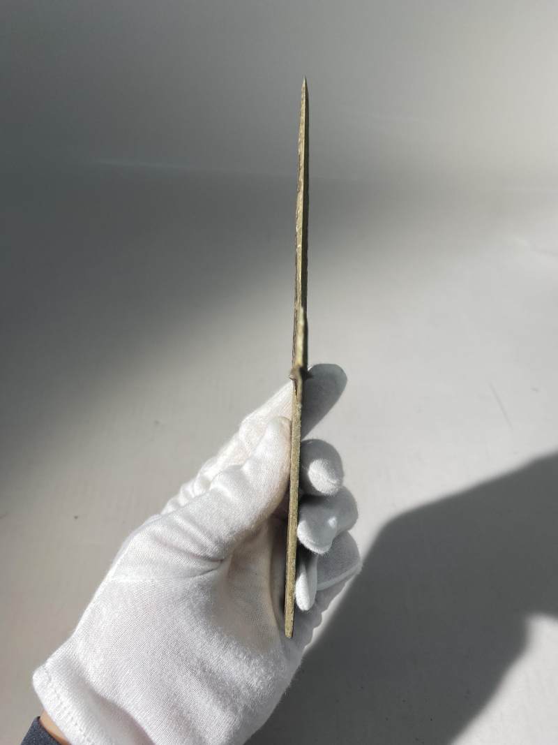 銅燙銀拐子龍紋戈 - 图4