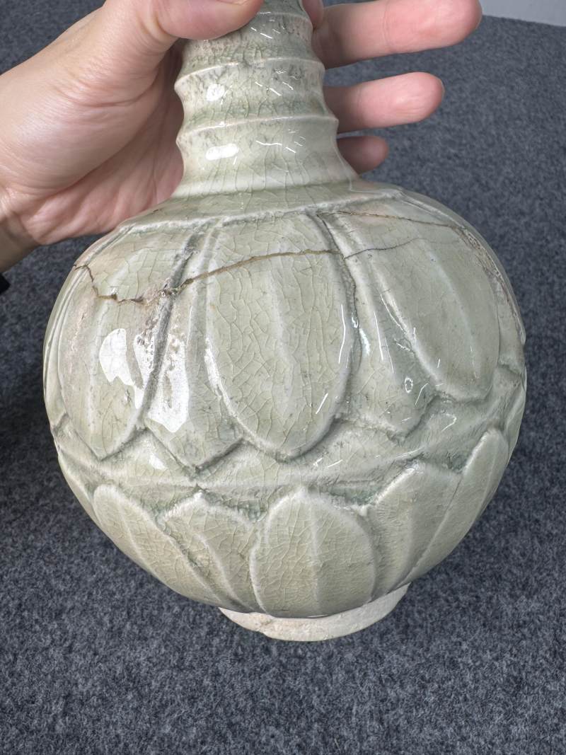 青白釉鳳首壺 - 图9