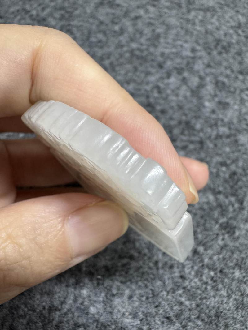 清 白玉「增華進爵」牌 - 图9