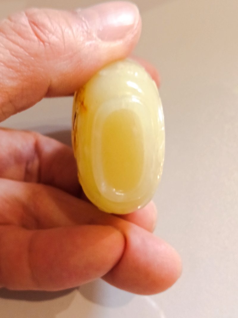 清 黃玉金玉滿堂煙壺 - 图5
