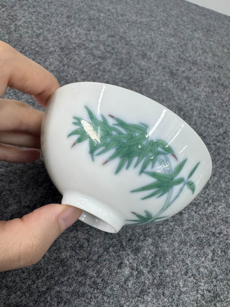 清雍正 鬥彩竹紋碗 - 图6