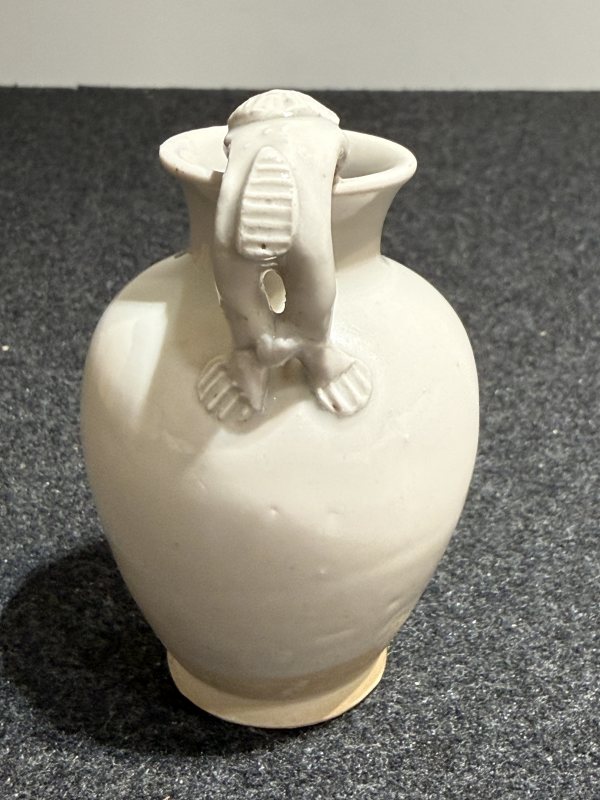唐 邢窯白釉獅柄執壺 - 图6