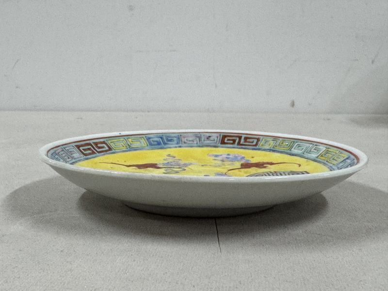 民國 黃地粉彩「萬壽無疆」餐具一套 - 图44